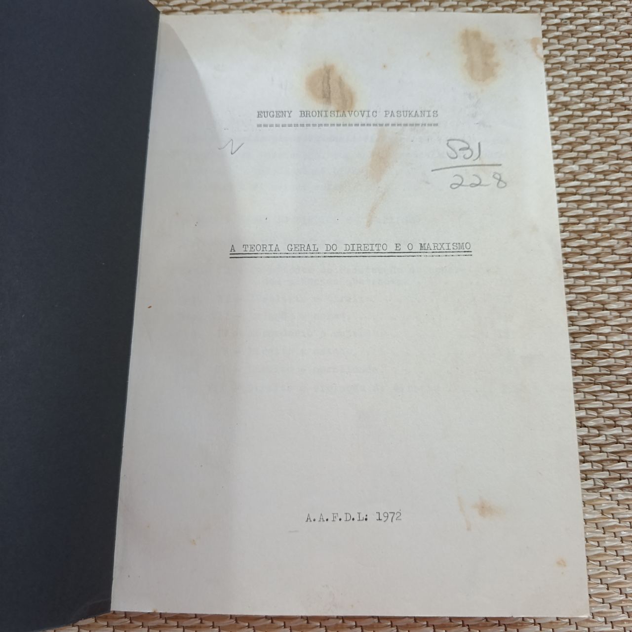 Teoria Geral do Direito e o Marxismo Pashukanis (2/4)